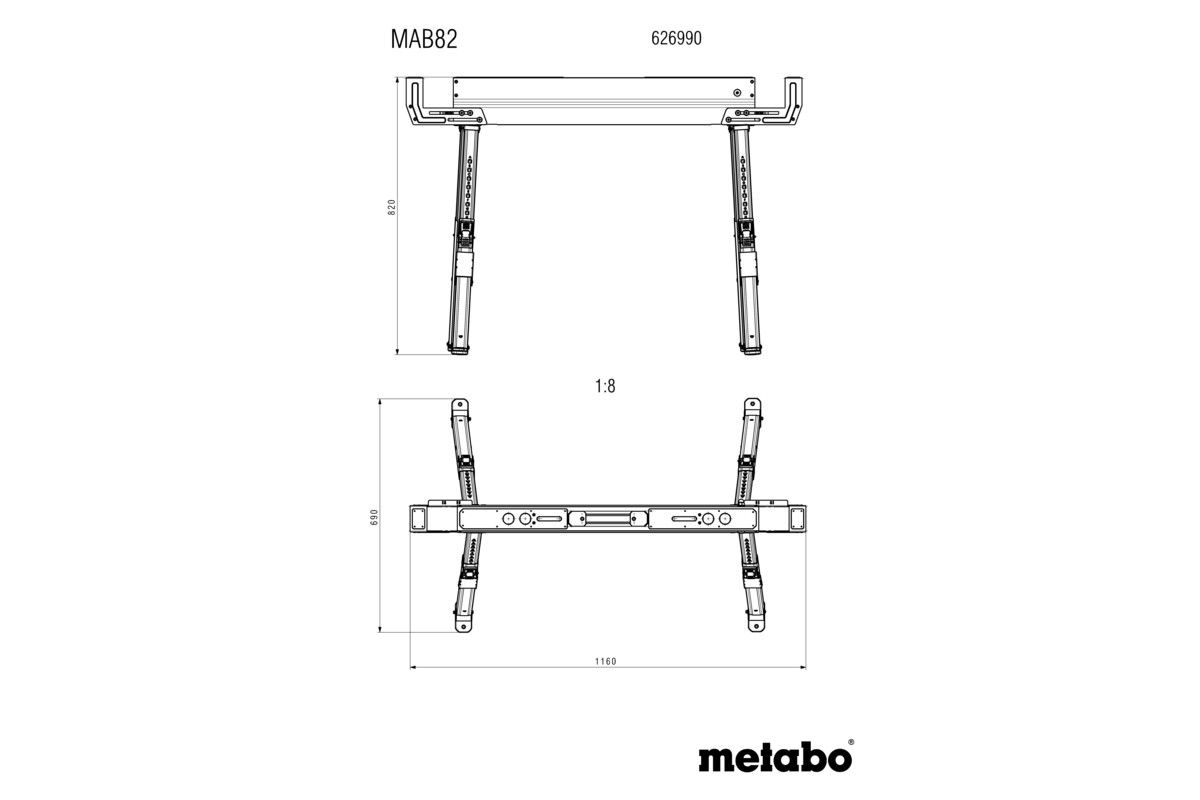 Arbeitsbock-Set MAB 82 (626990000)