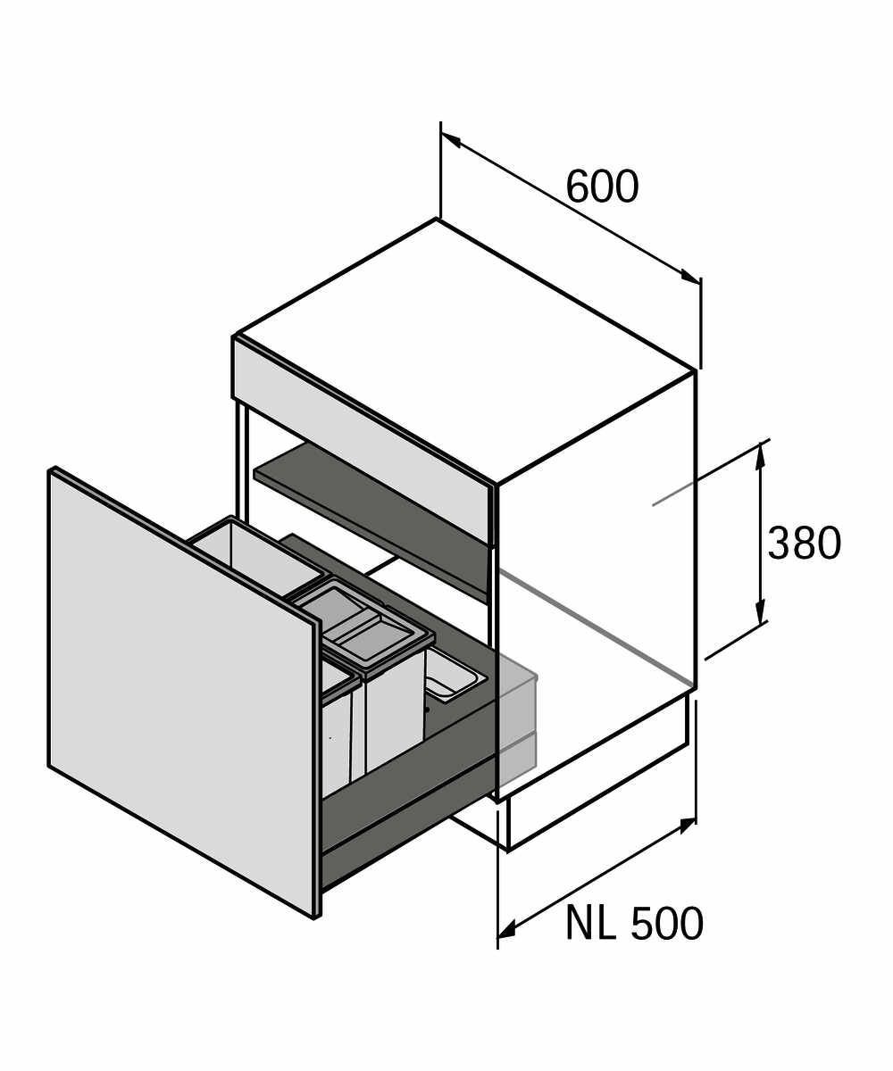 ABFALLSYSTEM BASE F. AT NL 500/600