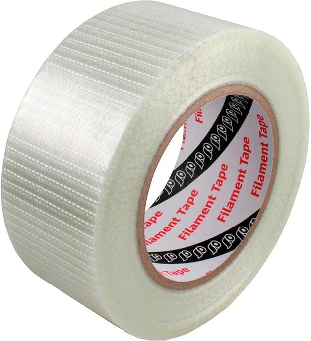 Filament-Klebeband 50mmx50m, verstärkt Synthet. Kautschukkleber Transparent