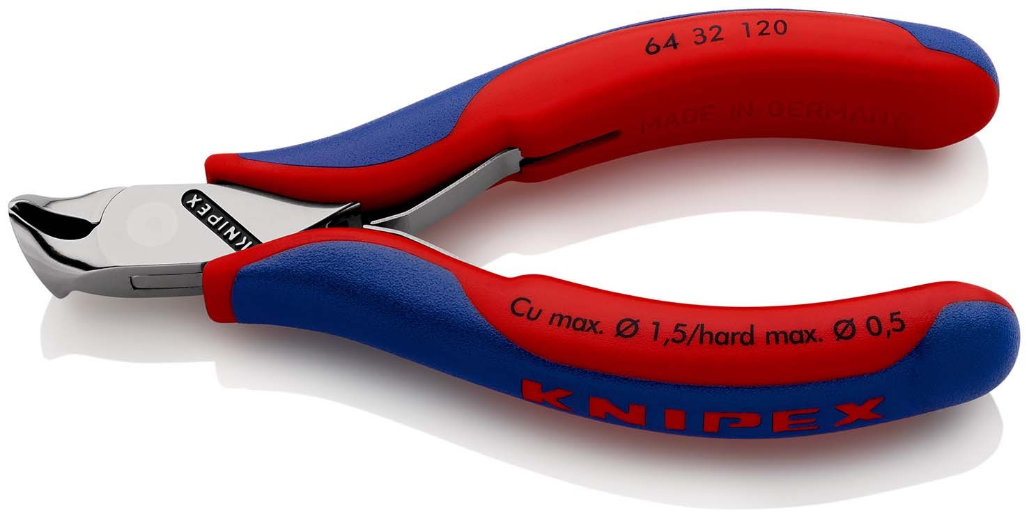KNIPEX Elektronik-Vornschneider mit Mehrkomponenten-Hüllen