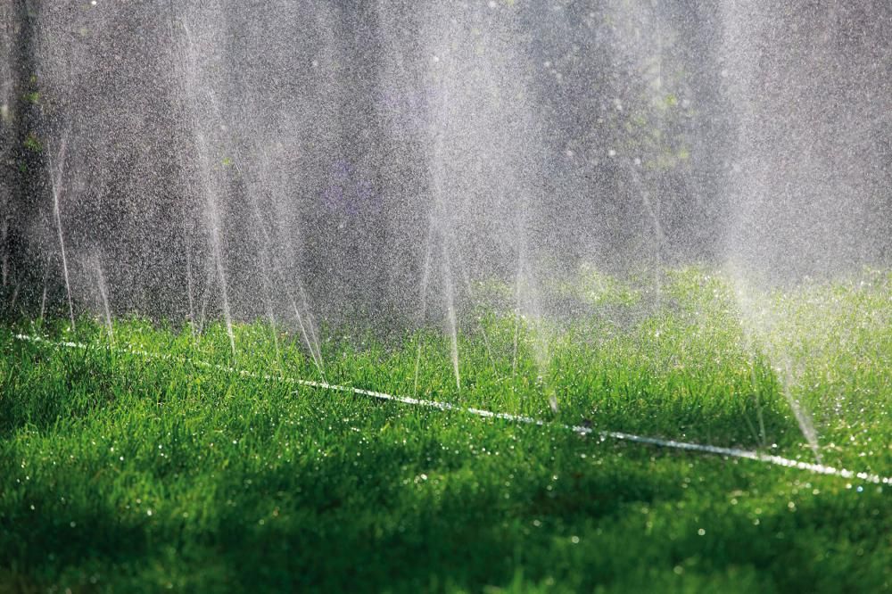 Schlauch-Regner 15 Meter grün Gardena