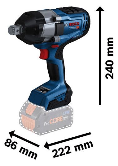 BOSCH Akku-Drehschlagschrauber 3/4"