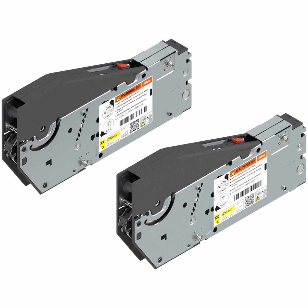 AVENTOS HS top Hochschwenkklappe, Kraftspeicher (Set), KH=480-660 mm, mit SYSTEM-Schrauben, für SERVO-DRIVE geeignet, verzinkt