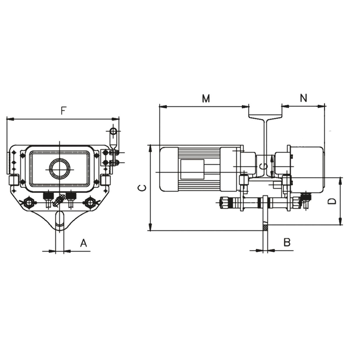 Elektrofahrwerk Unicraft EFW 2-1
