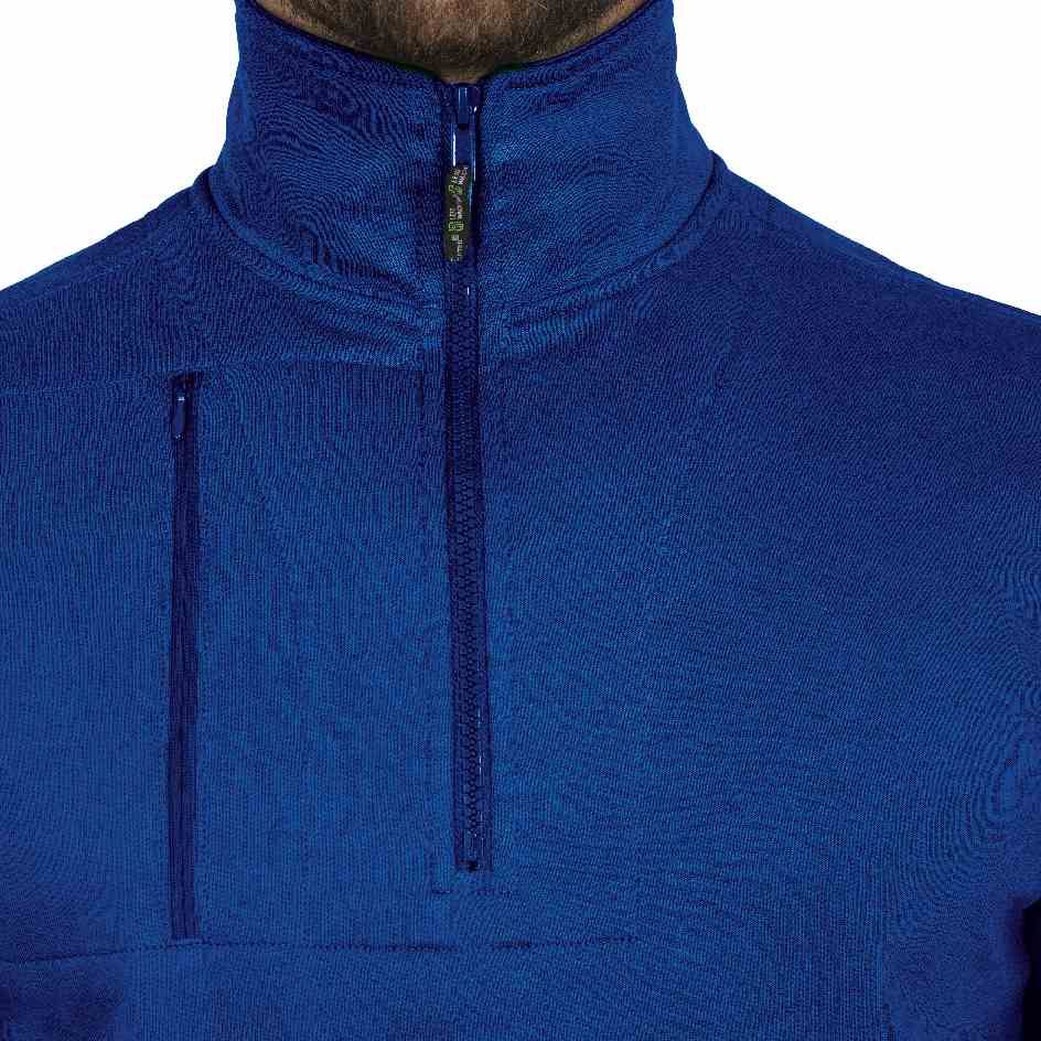 FLEXR00 · Paul, Zip-Sweater kornblau, 3XL