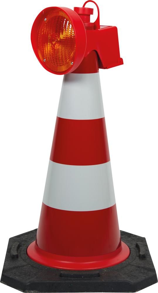 Leitkegel-LED-Leuchte ConeFix, einseitig gelb
