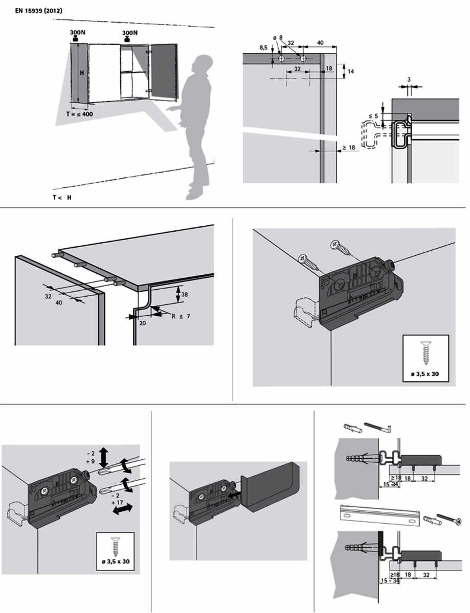 Schrankaufhänger SAH 15-SET VE25