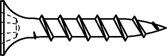 Gipsplattenschrauben mit Grobgewinde Trompetenkopf-H CE-konform 3,9x25 phosphatiert