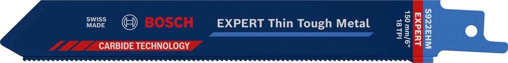 Säbelsägeblatt EXPERT S 922 EHM Bosch VE à 10 Stück Thin Tough Metal