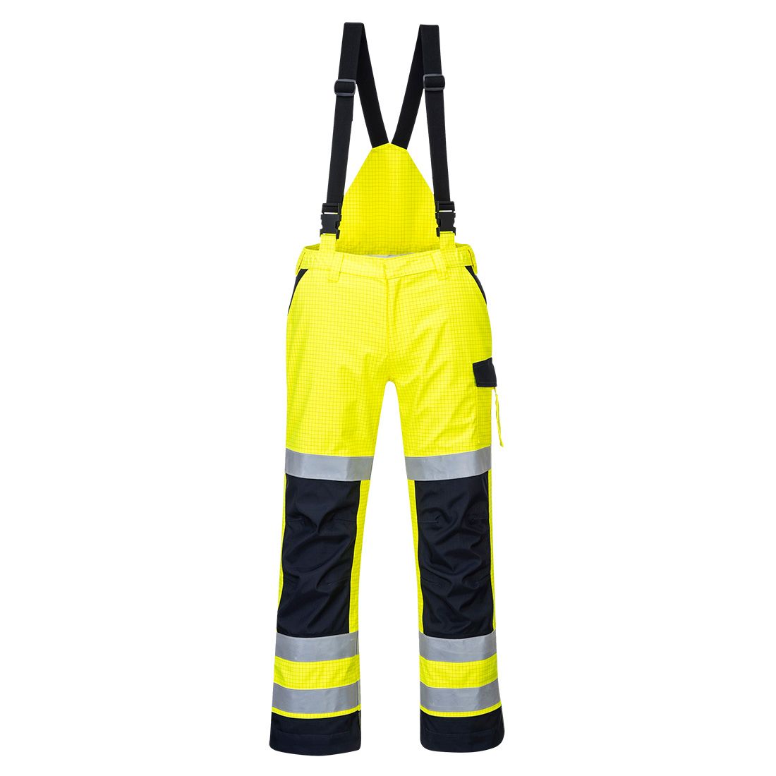 Portwest Modaflame Warnschutz-Regenhose, Gelb, Gr. S