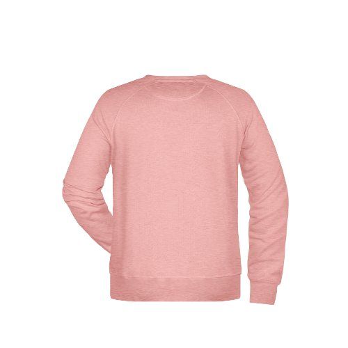 James & Nicholson 8022 Herren-Sweatshirt, Rosé-Melange, Gr. 3XL