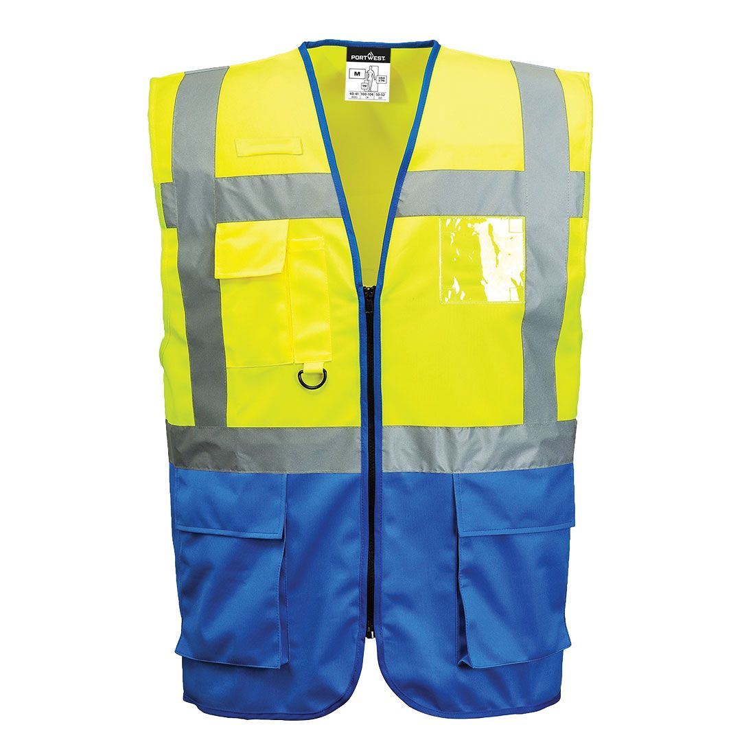 Portwest C476 Warnschutz-Weste, Gelb/Blau (YRB), Gr. 4XL