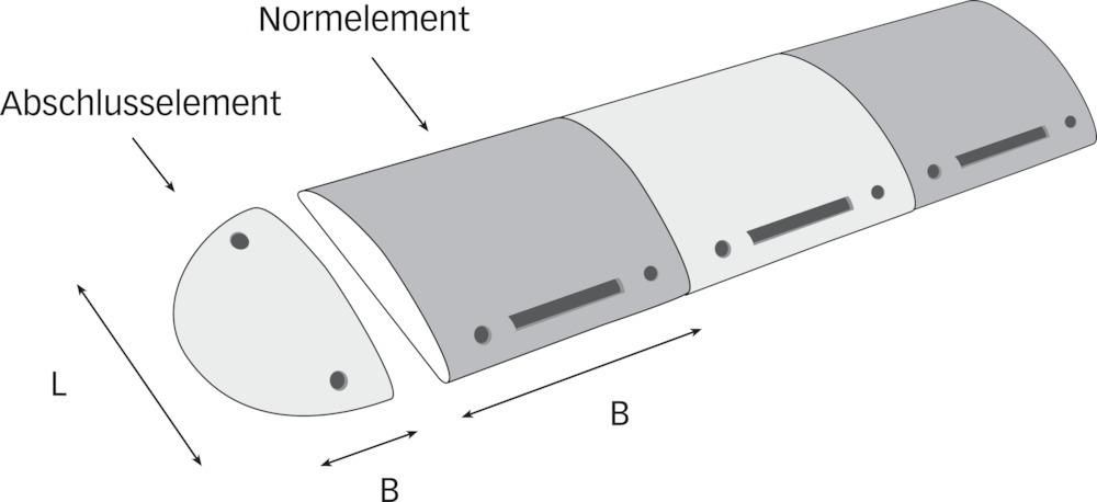 Abschlußelement m. ZapfenTOPSTOP 20-RE, gelb