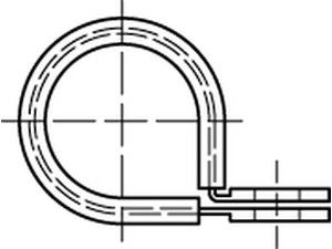 DIN 3016 St. D1 6 x 15 -W1 verzinkt, m. Gummiprofil W1 Zn S