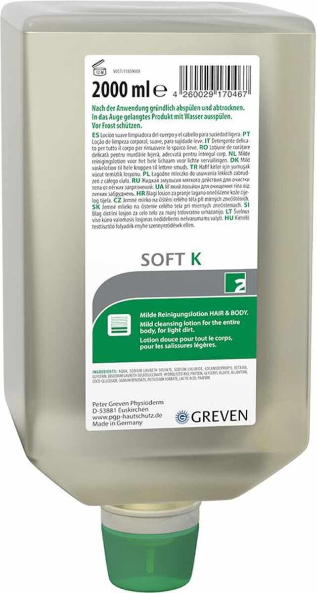 Handreiniger Greven Soft K, 2000 ml Varioflasche