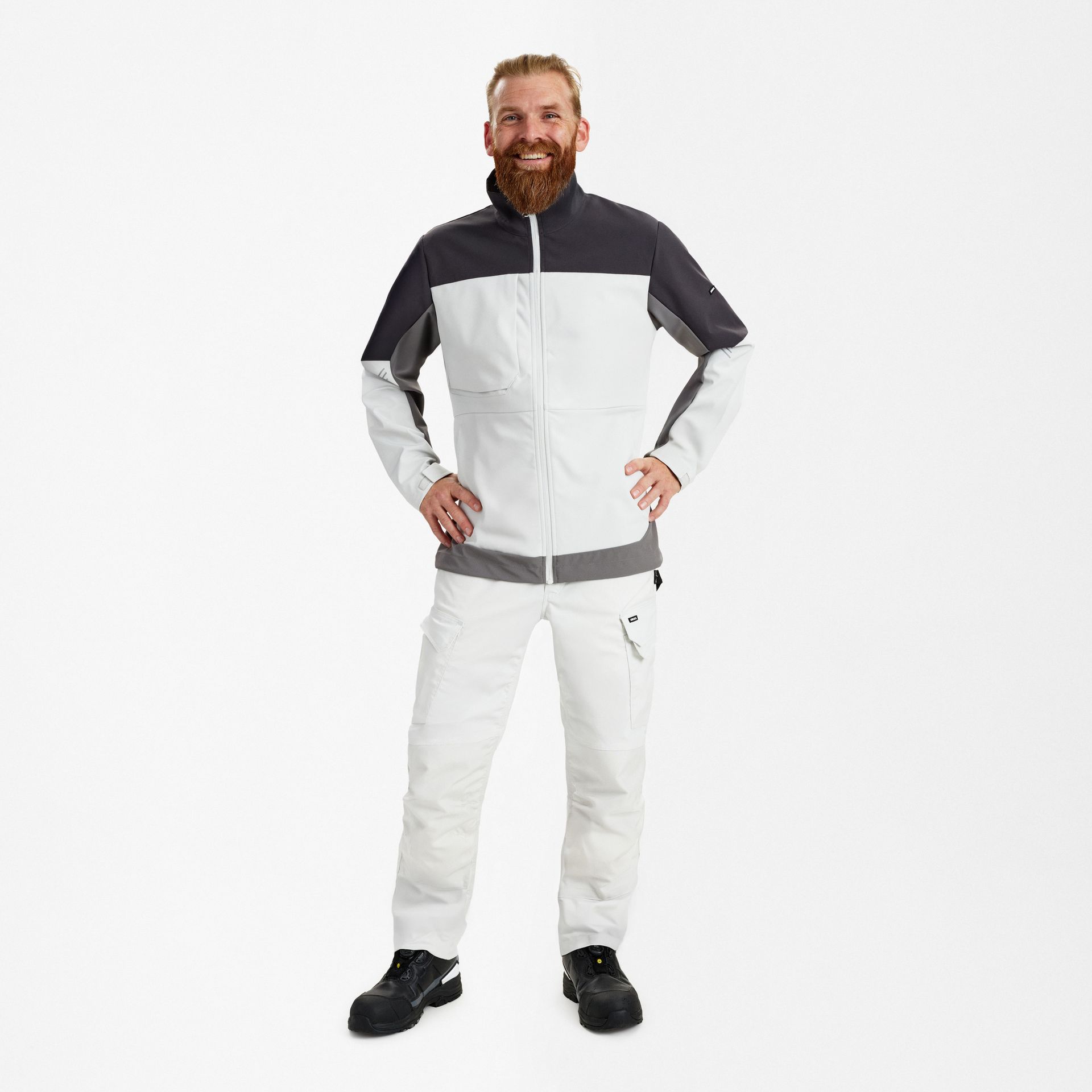 Entire Softshelljacke Bone White / Anthracite Grey, Gr. XS