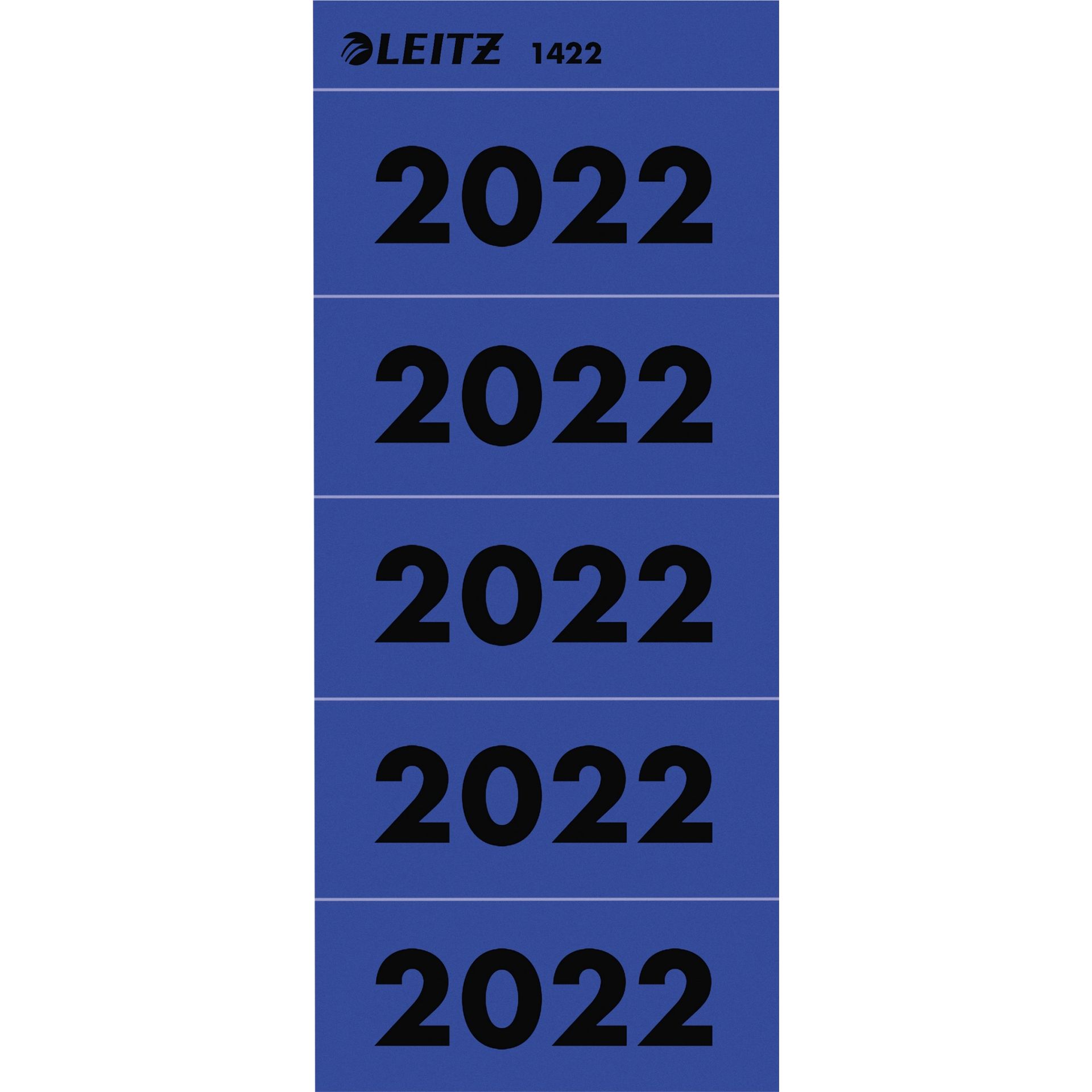 Jahresschild 2022 blau 100 St./Pack.
