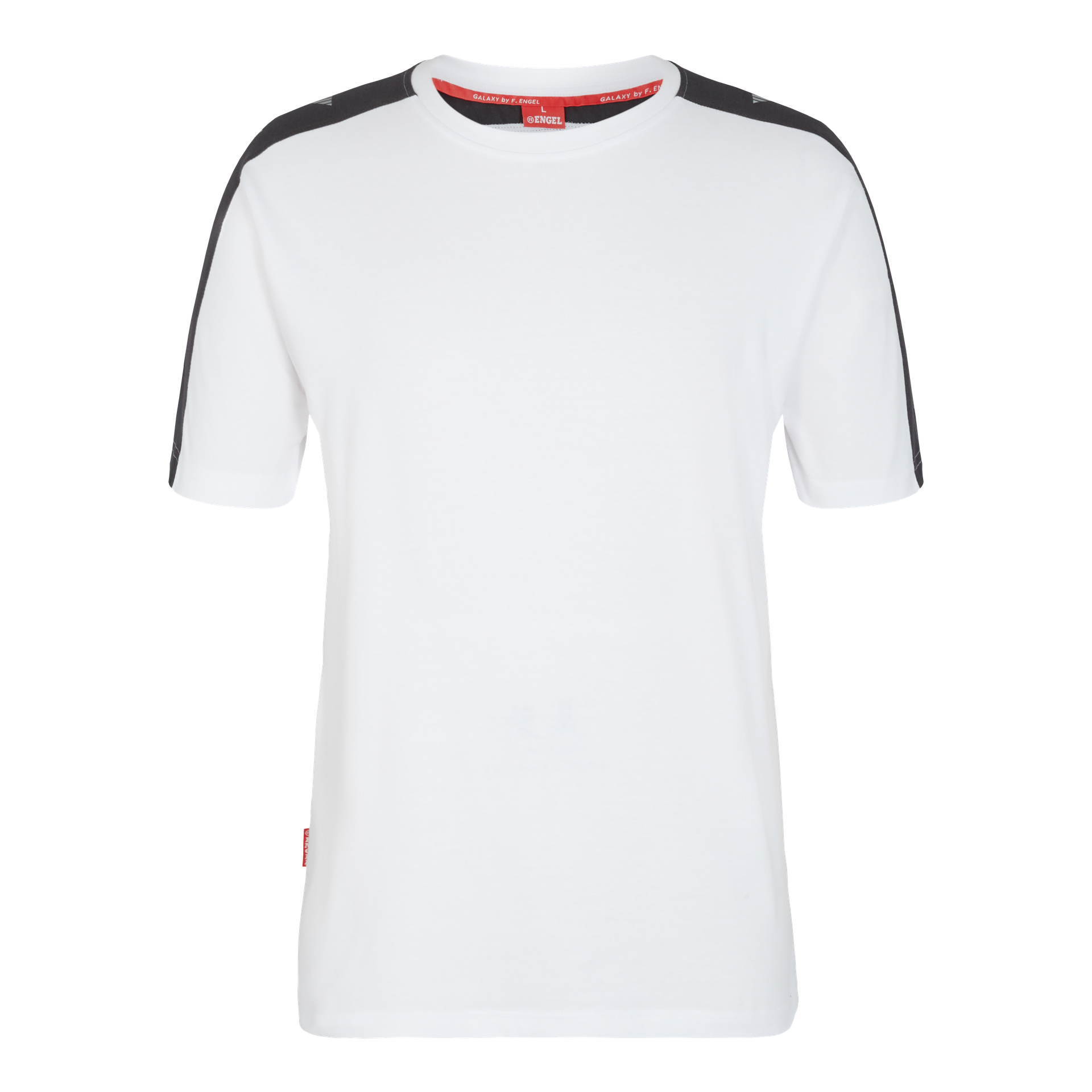 Galaxy T-Shirt Weiss/Anthrazit Grau, Gr. L
