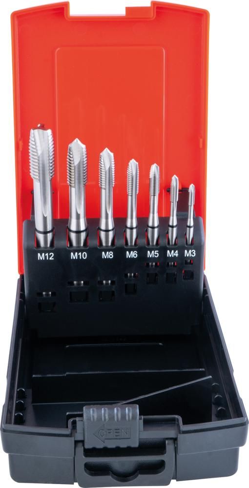 Maschinengewindeb.-Set DIN376 HSSE Typ W Form B M3-12 FORMAT