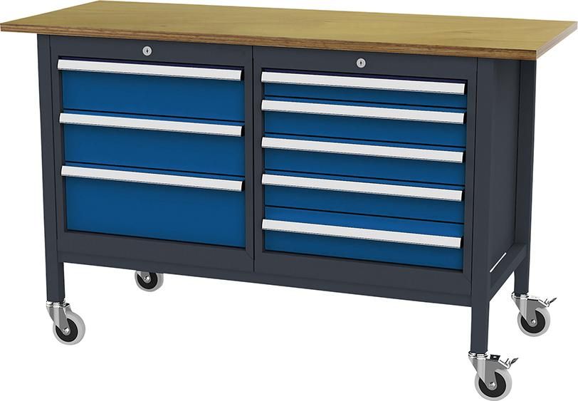 FORUM Kastenwerkbank mobil B1500mm 8 Schubladen