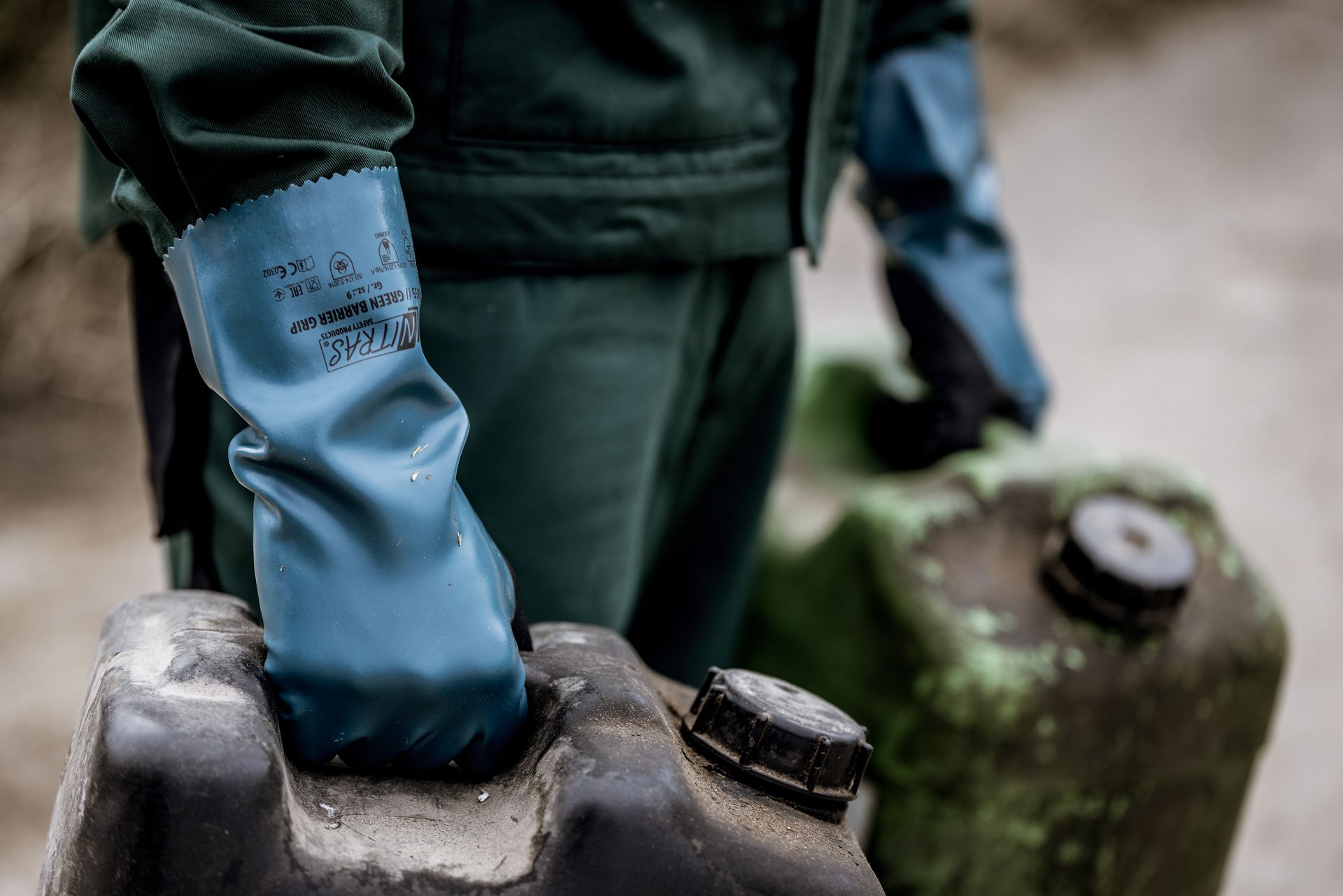 NITRAS GREEN BARRIER GRIP, Chem.-Handschuhe 3455