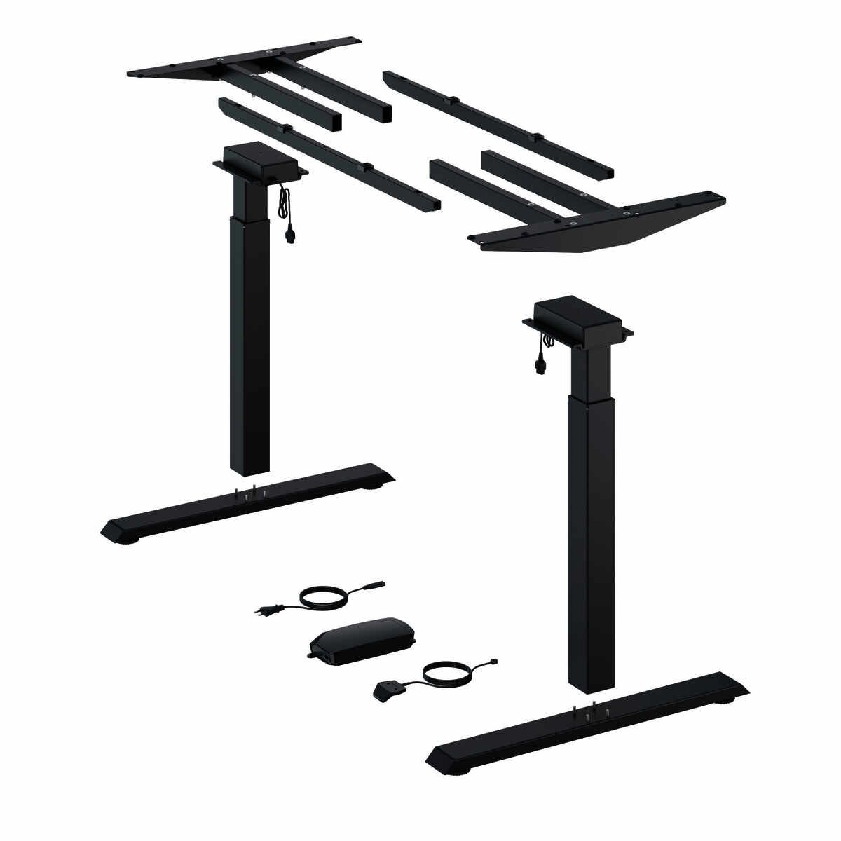 Steelforce Pro 370 SLS Tischgestell T-Fuss Schwarz
