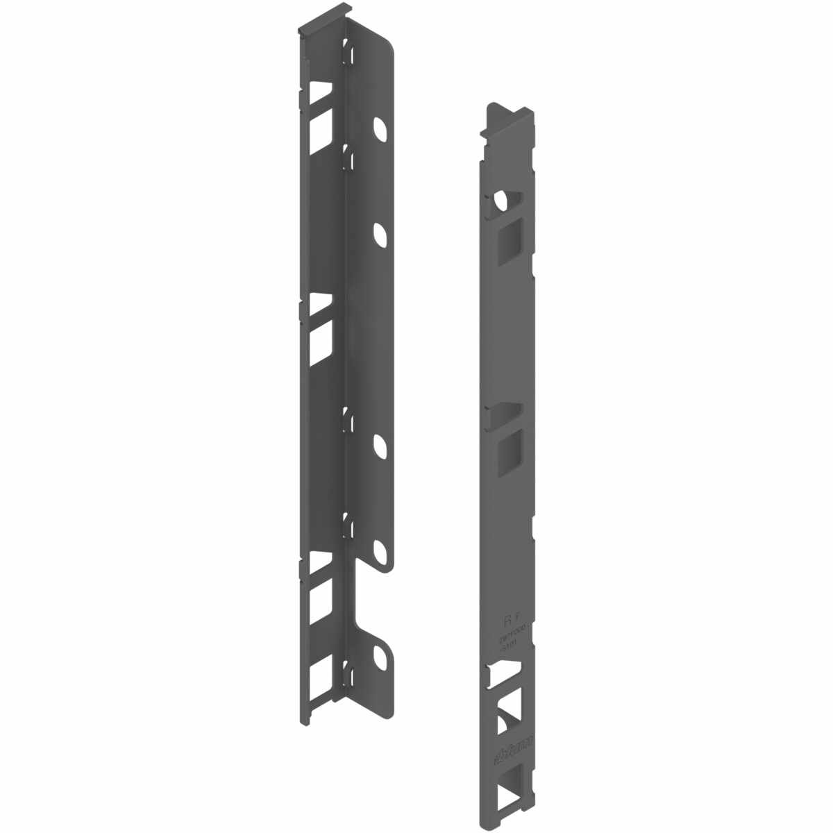 LEGRABOX Holzrückwandhalter, Höhe F (257 mm), links/rechts, oriongrau matt