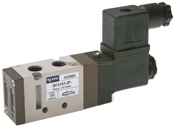 5/2-Wege Magnetventil, G 1/8", Federrückstellung, 24 V=