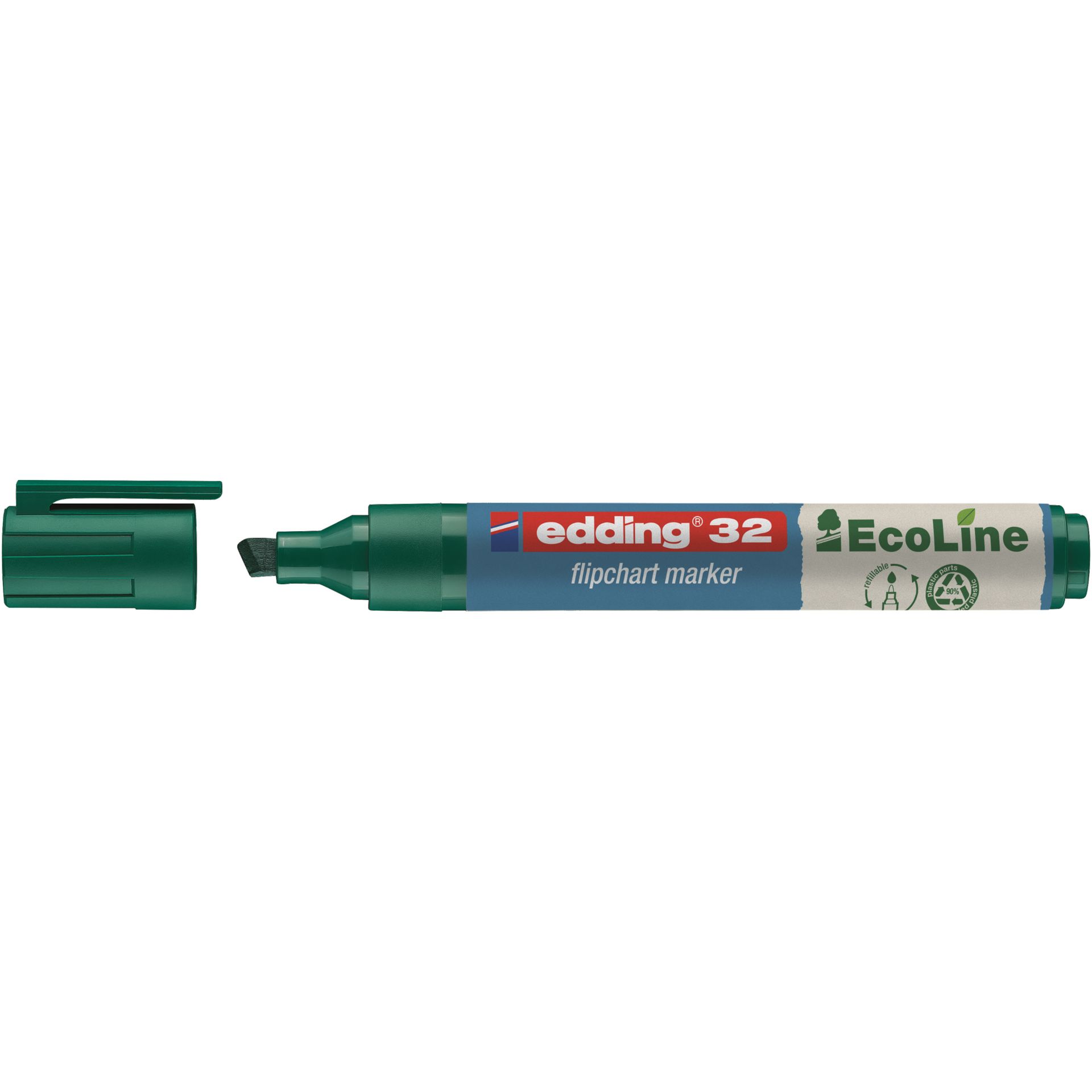 Flipchartmarker 32 EcoLine 1-5mm Keilspitze grün