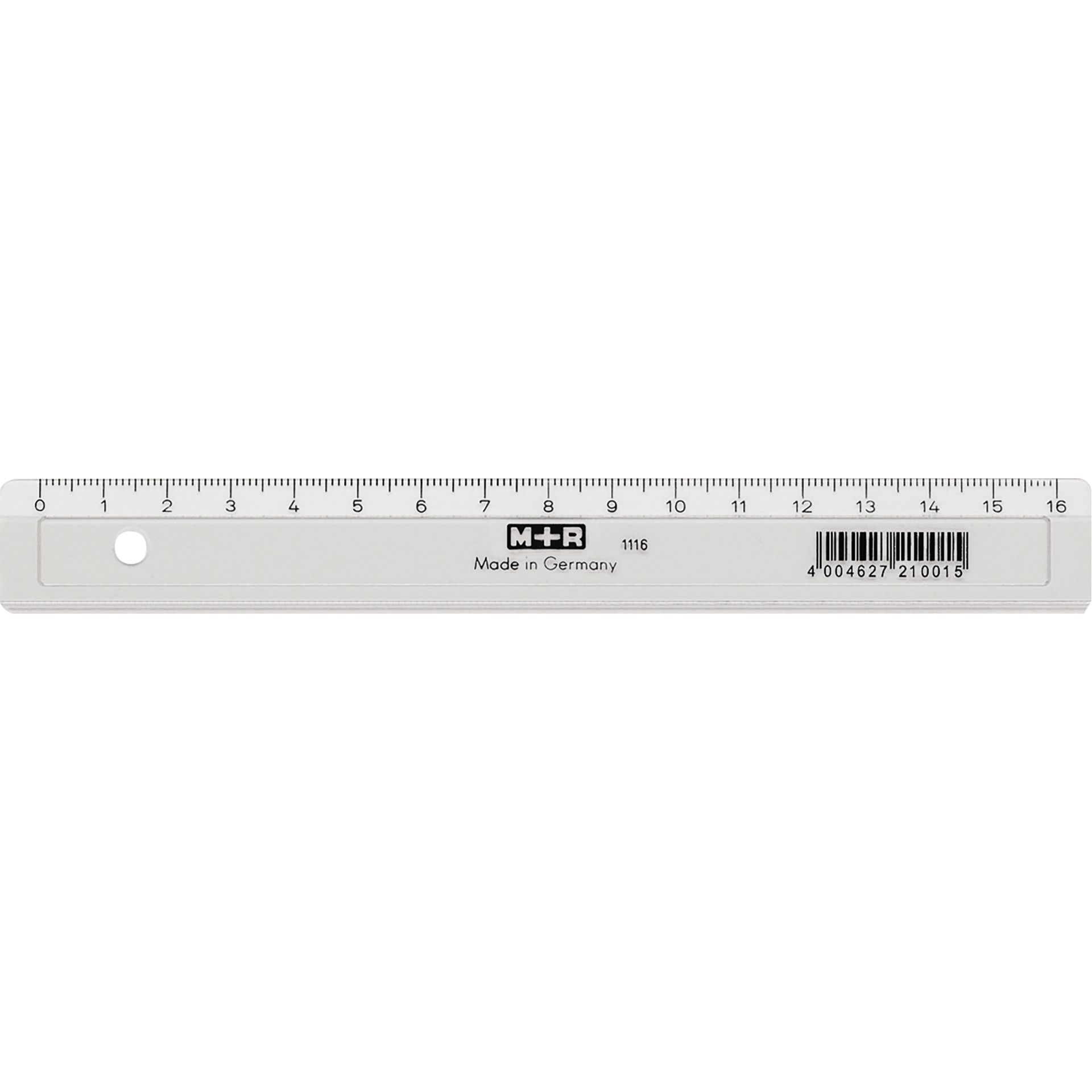 Lineal Kunststoff 16cm glasklar