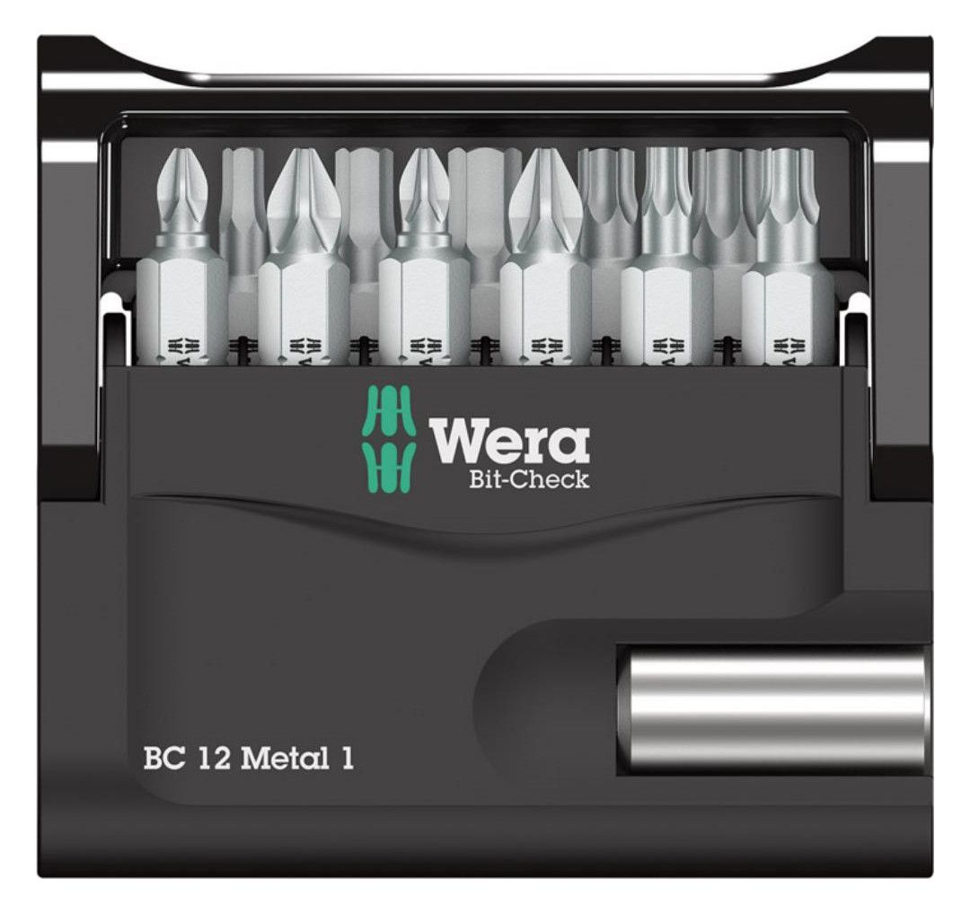 WERA Bitsatz zähhart, "Bit-Check12"