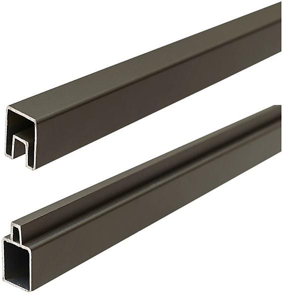 Alu-Abschlussleisten Start & Abschluss Set 32/25 x 20 x 1800 mm ANTHRAZIT Aluminium
