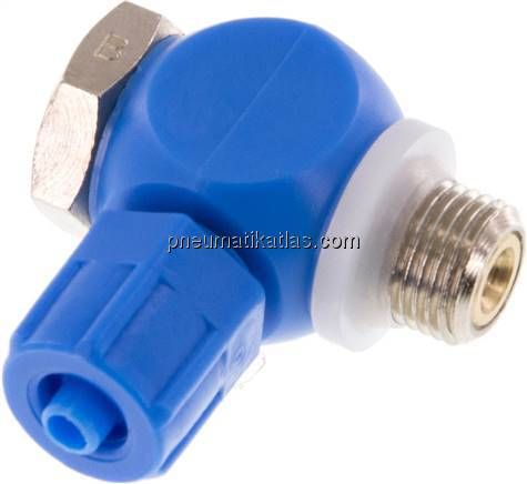 Drosselrückschlagventil G 1/8"-6 x 4mm, abluftregelnd (B)