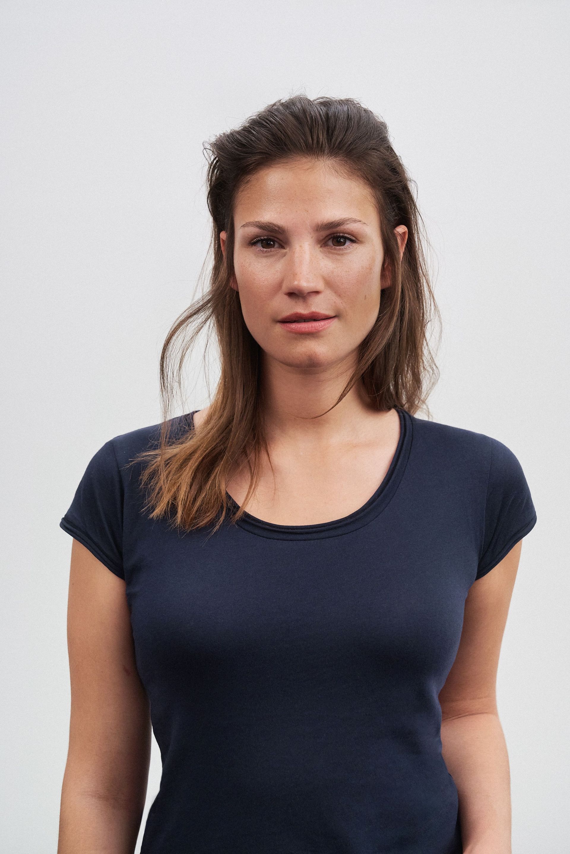 James & Nicholson 8001 Damen-T-Shirt, Blau, Gr. 2XL