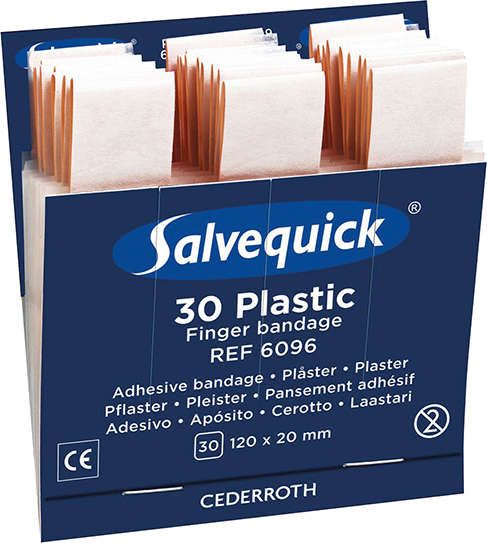 Salvequick Nachfüller 1x30 Pflaster, wasserabweisend