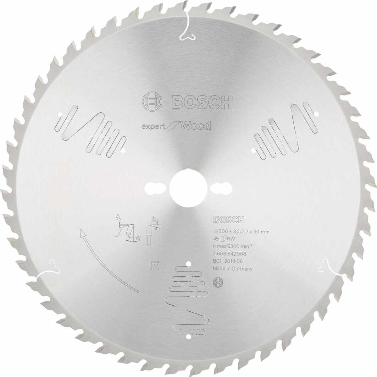 HM-Kreissägeblatt 300x3,2/2,2x30 48Z WBoschVE à 1 Stück Expert f. Wood Tischsägen
