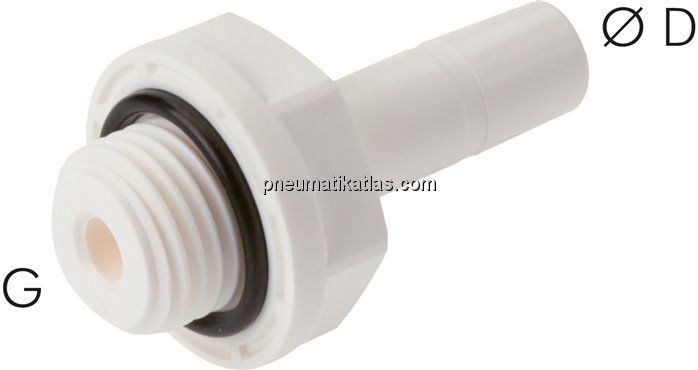 Einschraubtülle G 1/8"-5/16" (7,94 mm) Stecknippel, IQS-LE (EPDM-Dichtung)