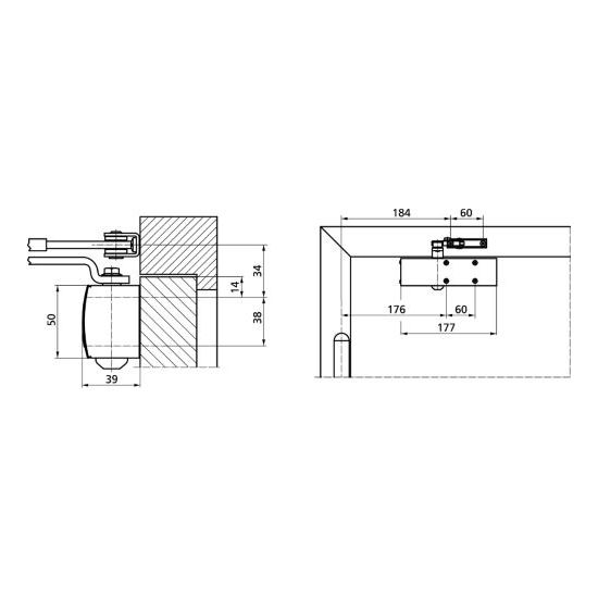 GEZE Gleitschienentürschliesser TS 3000 V