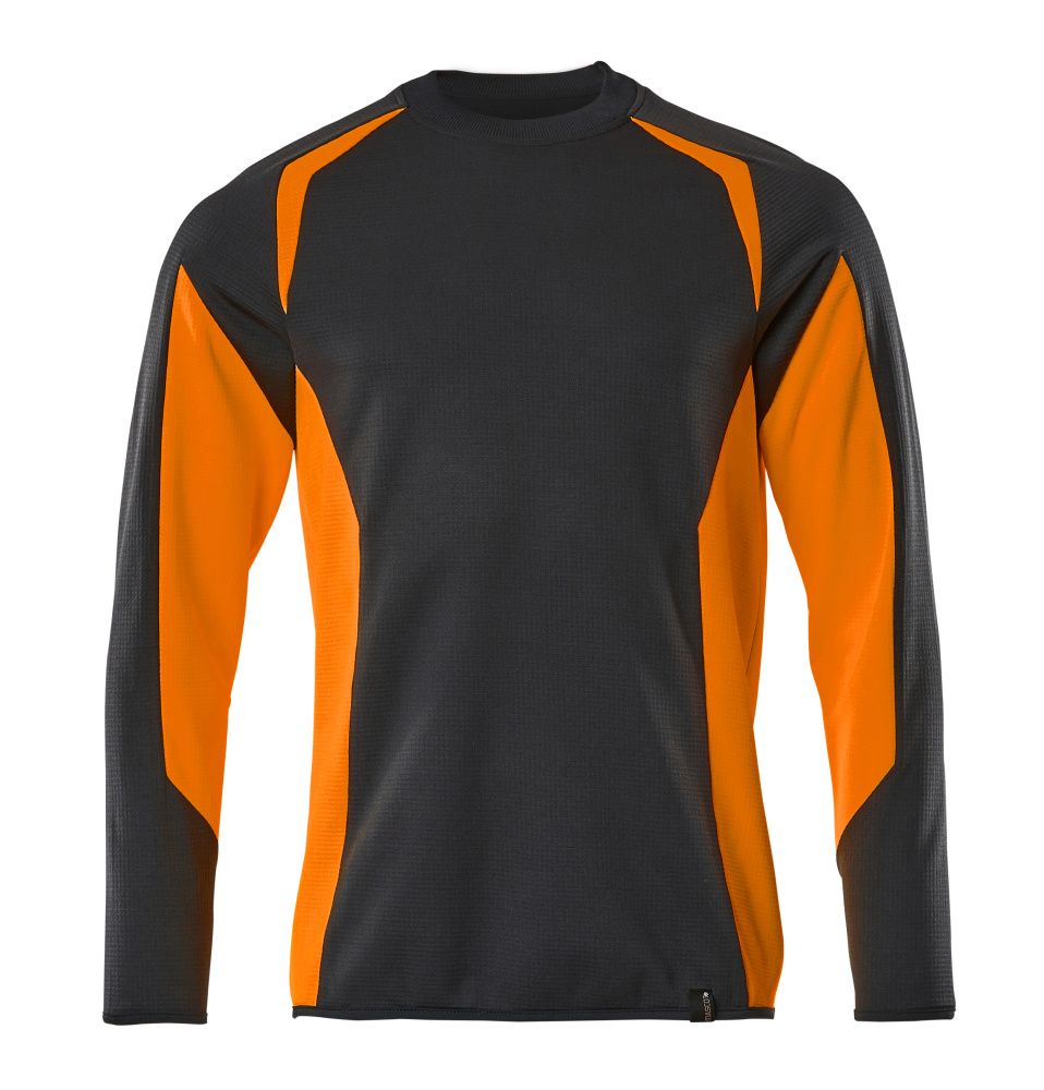 Sweatshirt Schwarzblau/Hi-vis Orange, 2XL