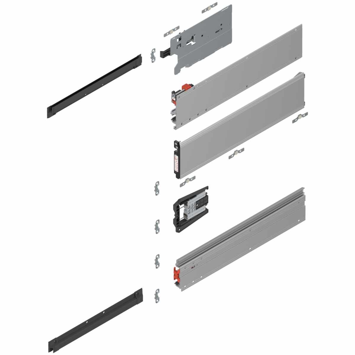 REVEGO uno, Pocketschienen-Set,NL=450 mm