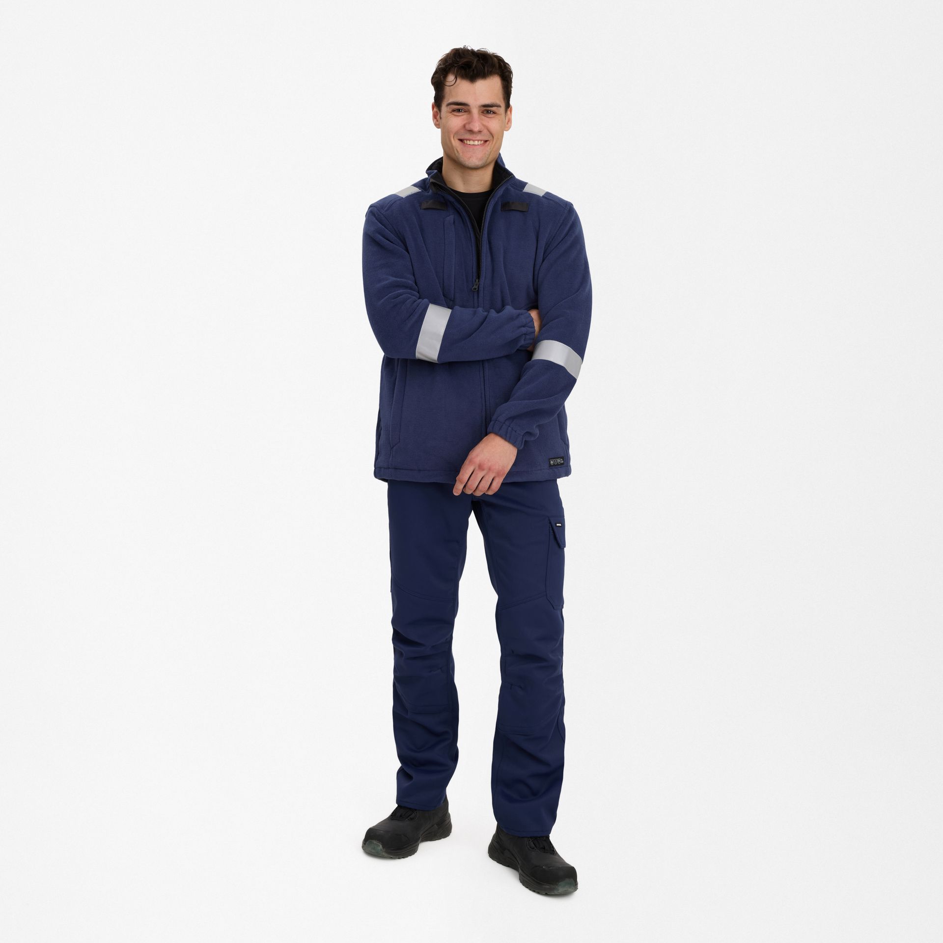 Safety+ Fleecejacke Blue Ink, Gr. XL