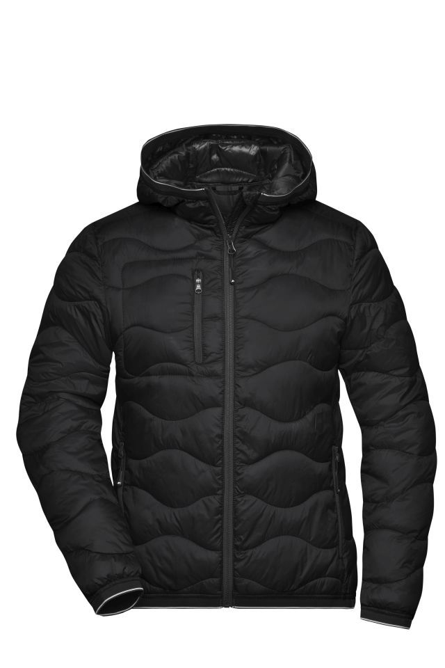 Ladies' Padded Jacket Gesteppte Jacke mit sorona®AURA Wattierung (nachwachsender, pflanzlicher Rohstoff) schwarz, Gr. XXL