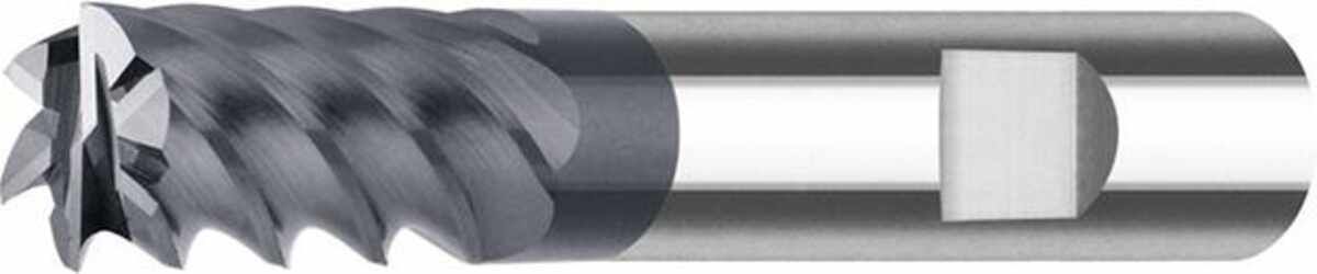 Schaftfräser lang VHM AlTiN+ Z6 45Grad Schaft HB 16 mm FORTIS