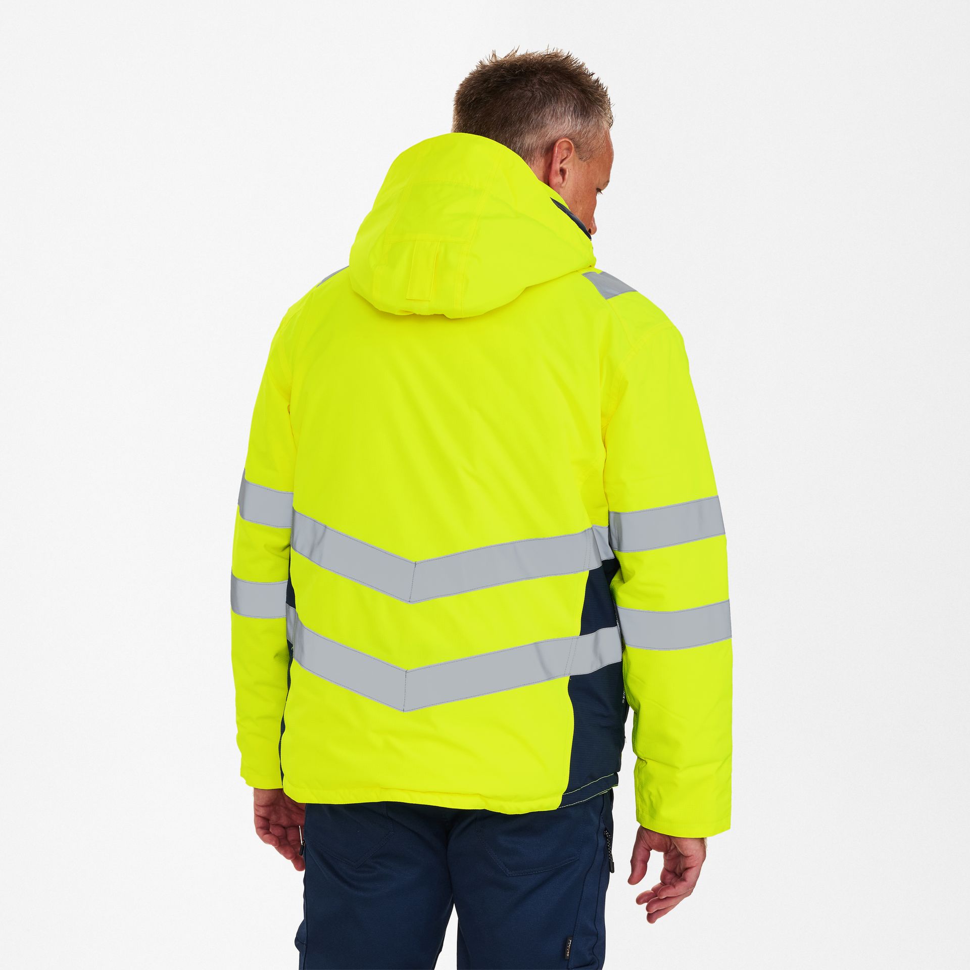 Safety Winterjacke Gelb/Blue Ink, Gr. XS