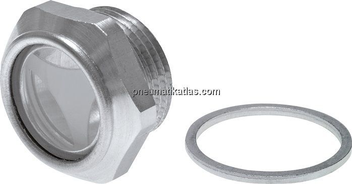 Ölstandsschauglas (Ölstandsauge) mit Dichtung, G 1/4"