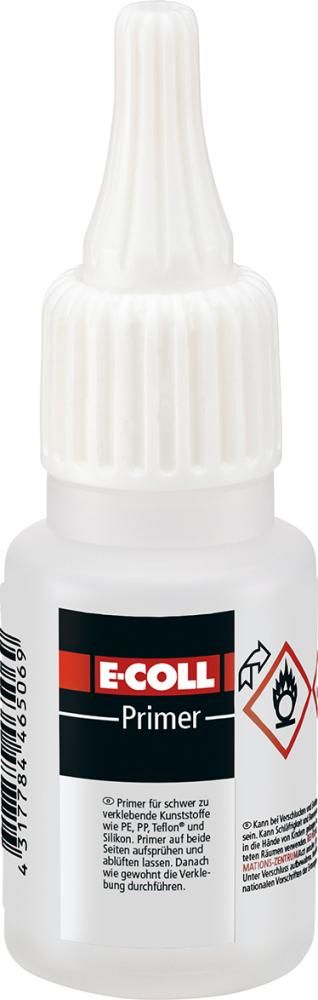 Kunststoff-Klebeset 20g Kleber / 15ml Primer E-COLL