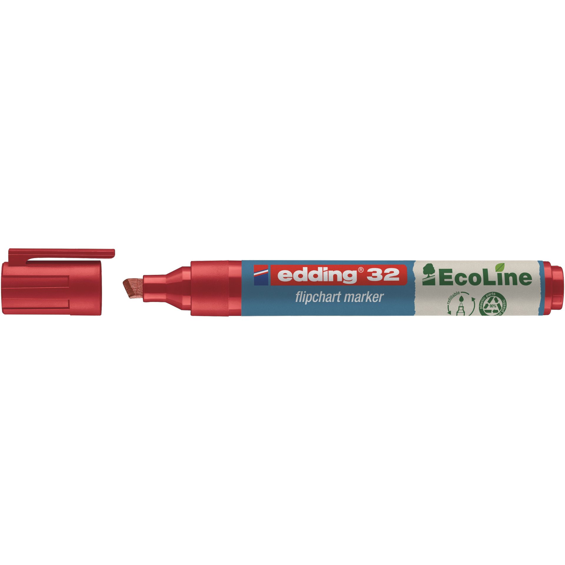 Flipchartmarker 32 EcoLine 1-5mm Keilspitze rot