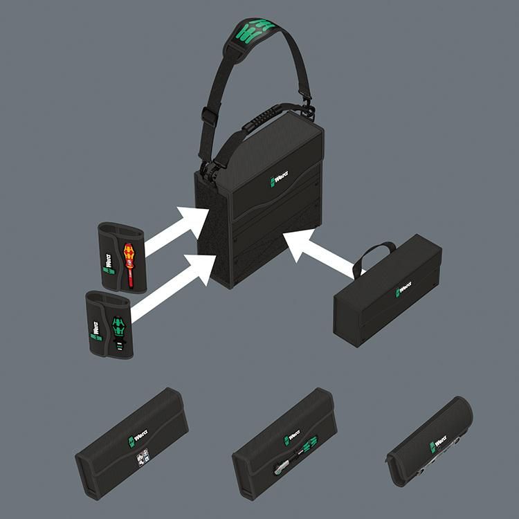 Werkzeugtasche Wera2Go 7 395x100x100mm Nylon Wera