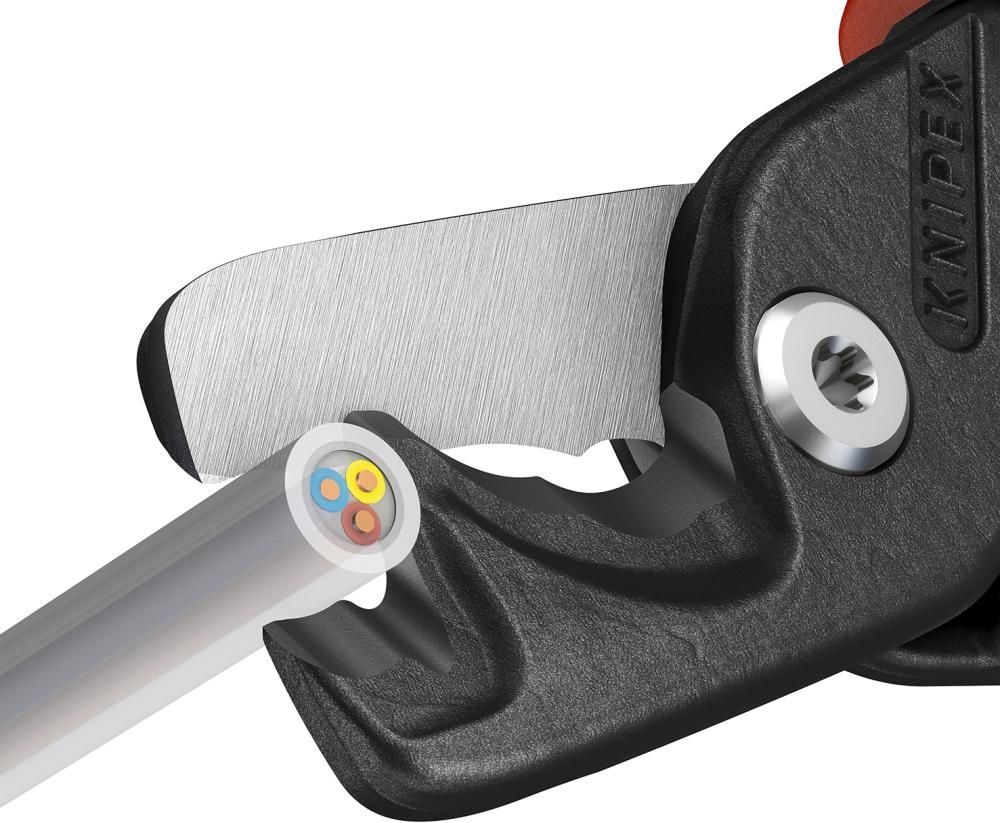 Kabelschere mit Mehrkomponenten-Griffen 225mm KNIPEX