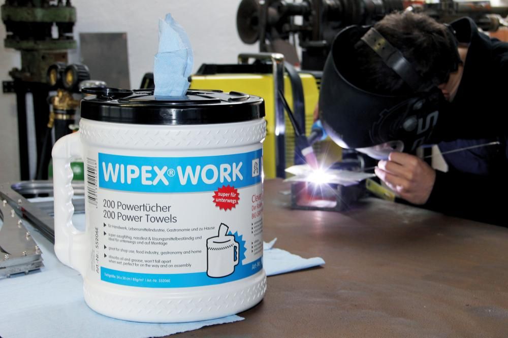 WIPEX-WORK Big Grip Dispenser Bucket Wischtuchspender inkl. Rolle